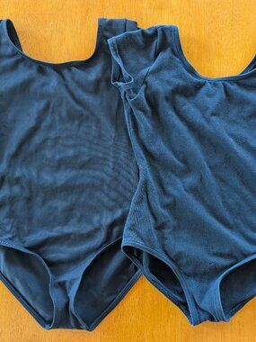 Capezio Leotards (2) Black Size M (7-8)